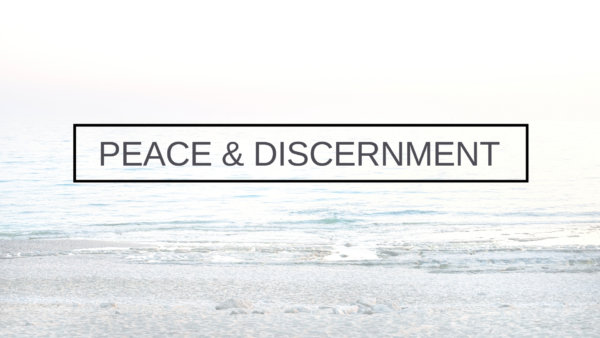 Peace & Discernment  Image